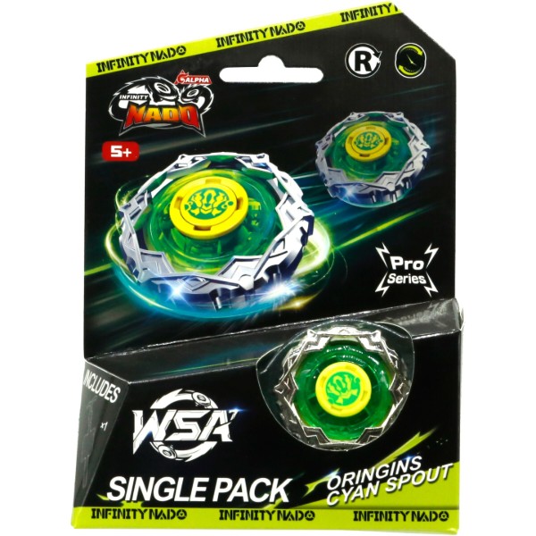 Фото - Дзиґа Infinity Nado VII Pro Series Single Pack Origins Cyan Spout (EU664621-3)